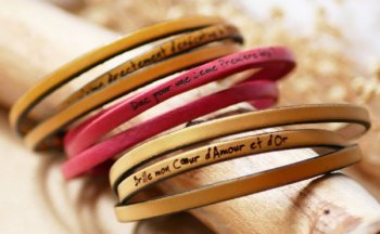 bracelet en cuir sur mesure