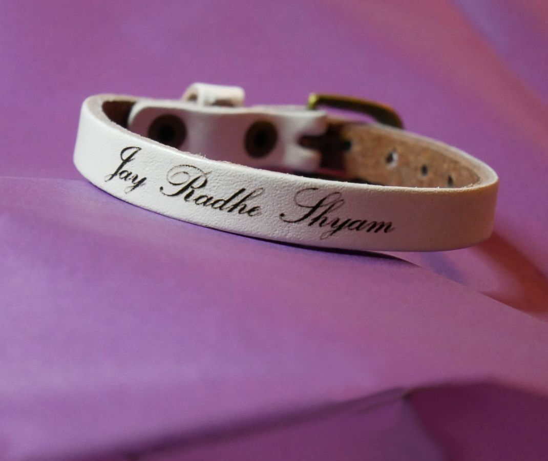 Bracelet cuir gravé simple tour à personnaliser mixte adulte enfant