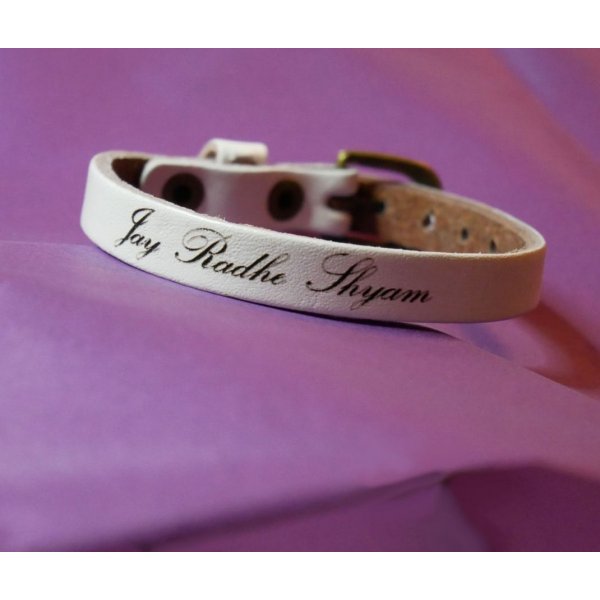 Bracelet cuir gravé simple tour à personnaliser mixte adulte enfant