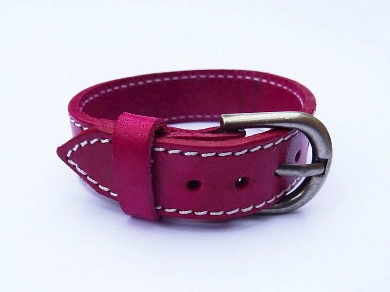 Bracelet en cuir Rubis couture &agrave; personnaliser