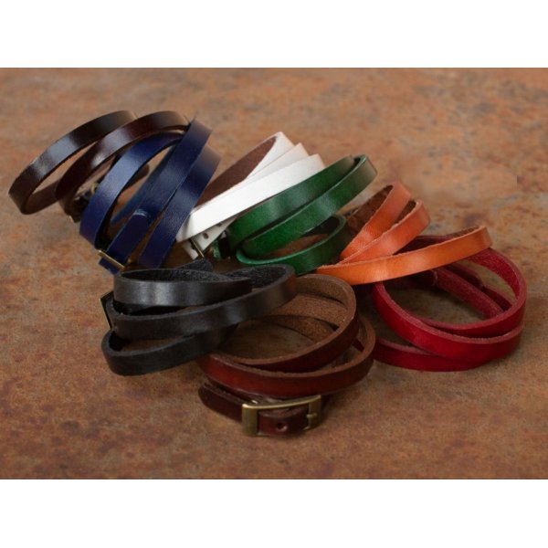 Bracelet cuir au choix 3 tours grav&eacute; &agrave; personnaliser