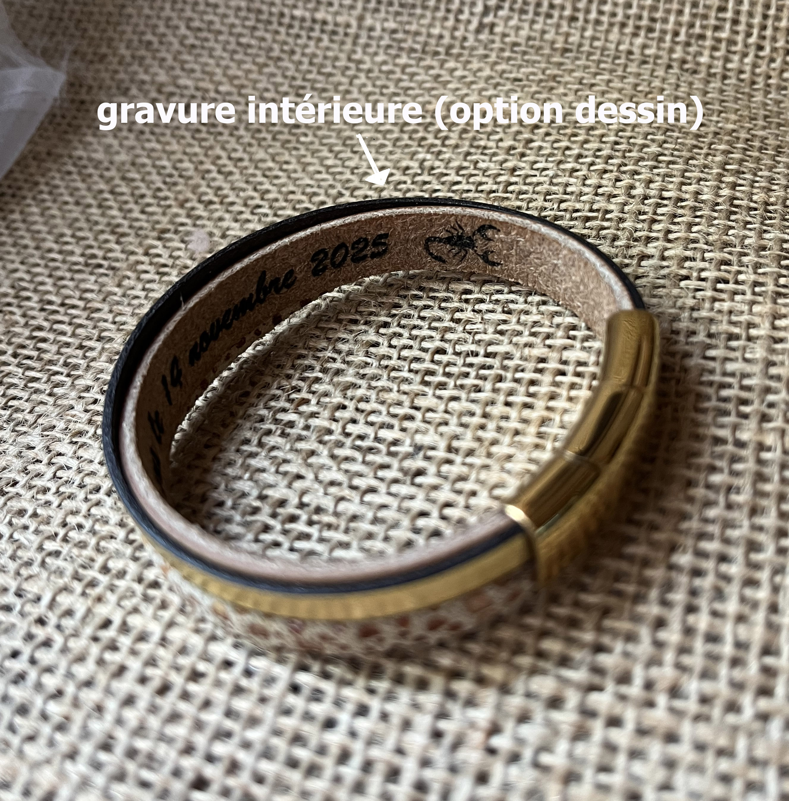 Bracelet manchette femme aux 3 cuirs argenté et gris fermoir à extension