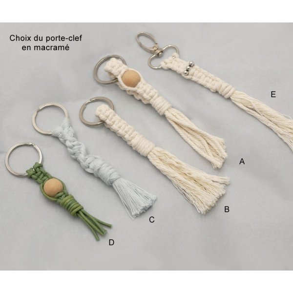 Coffret cadeau homme clé usb gravée+ bracelet cuir personnalisable + porte clé macramé 