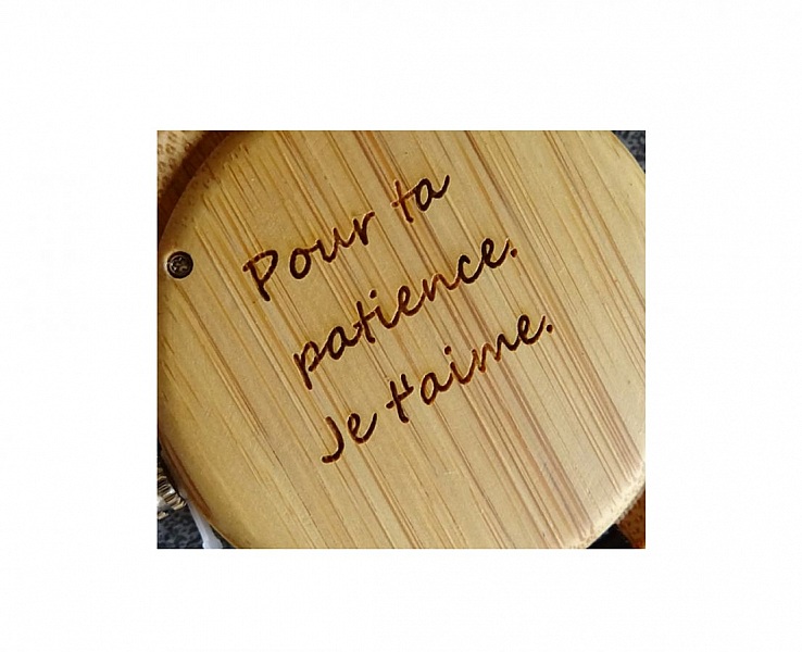 Duo Montres bois pour homme et femme &agrave; personnaliser