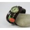 Montre bracelet cuir Citrouille d'Automne