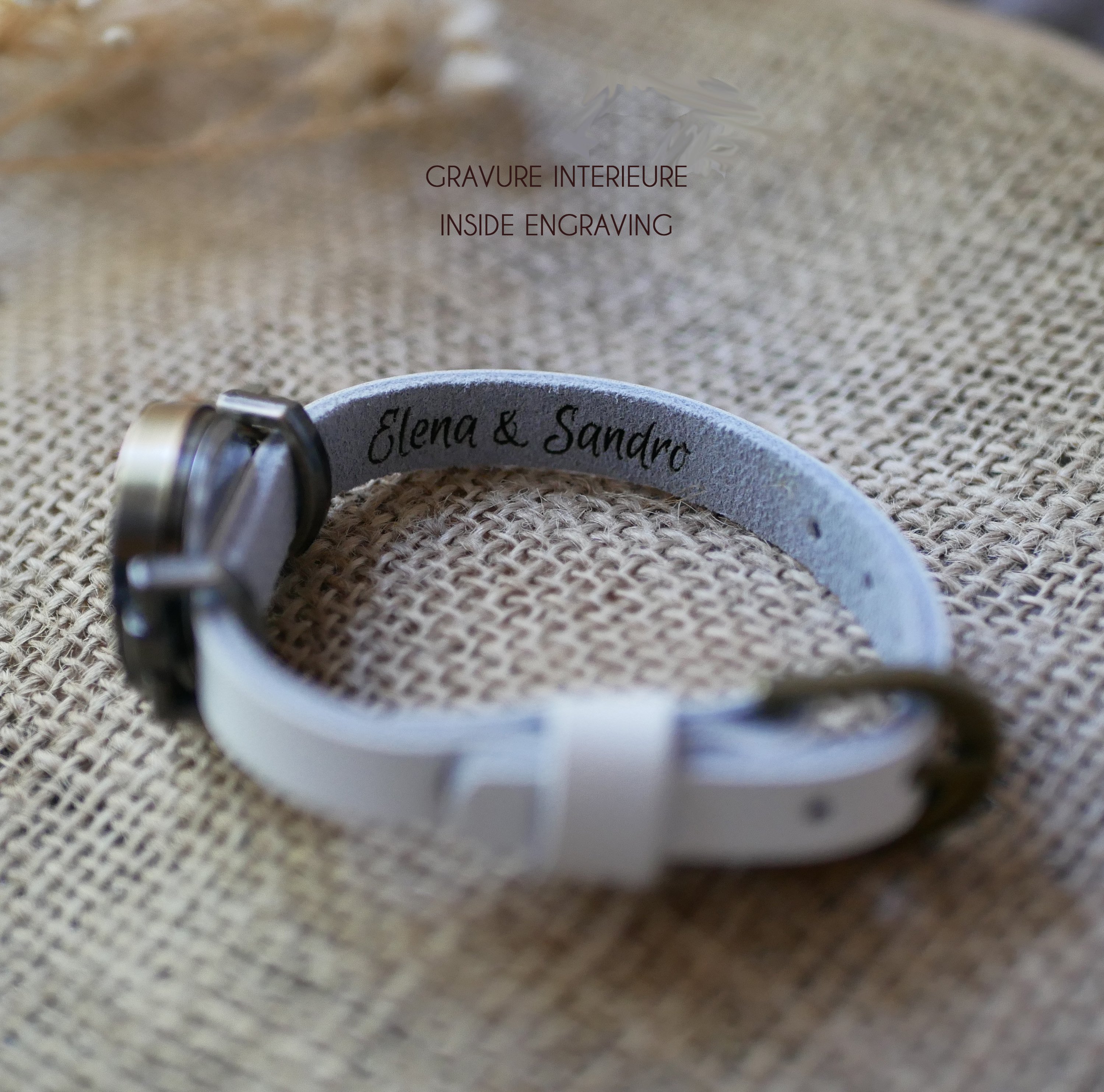 Montre bracelet cuir enti&egrave;rement &agrave; personnalliser 