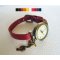 Montre cuir aux breloques musique Rasta