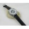 Montre homme cuir noir cadran transparent