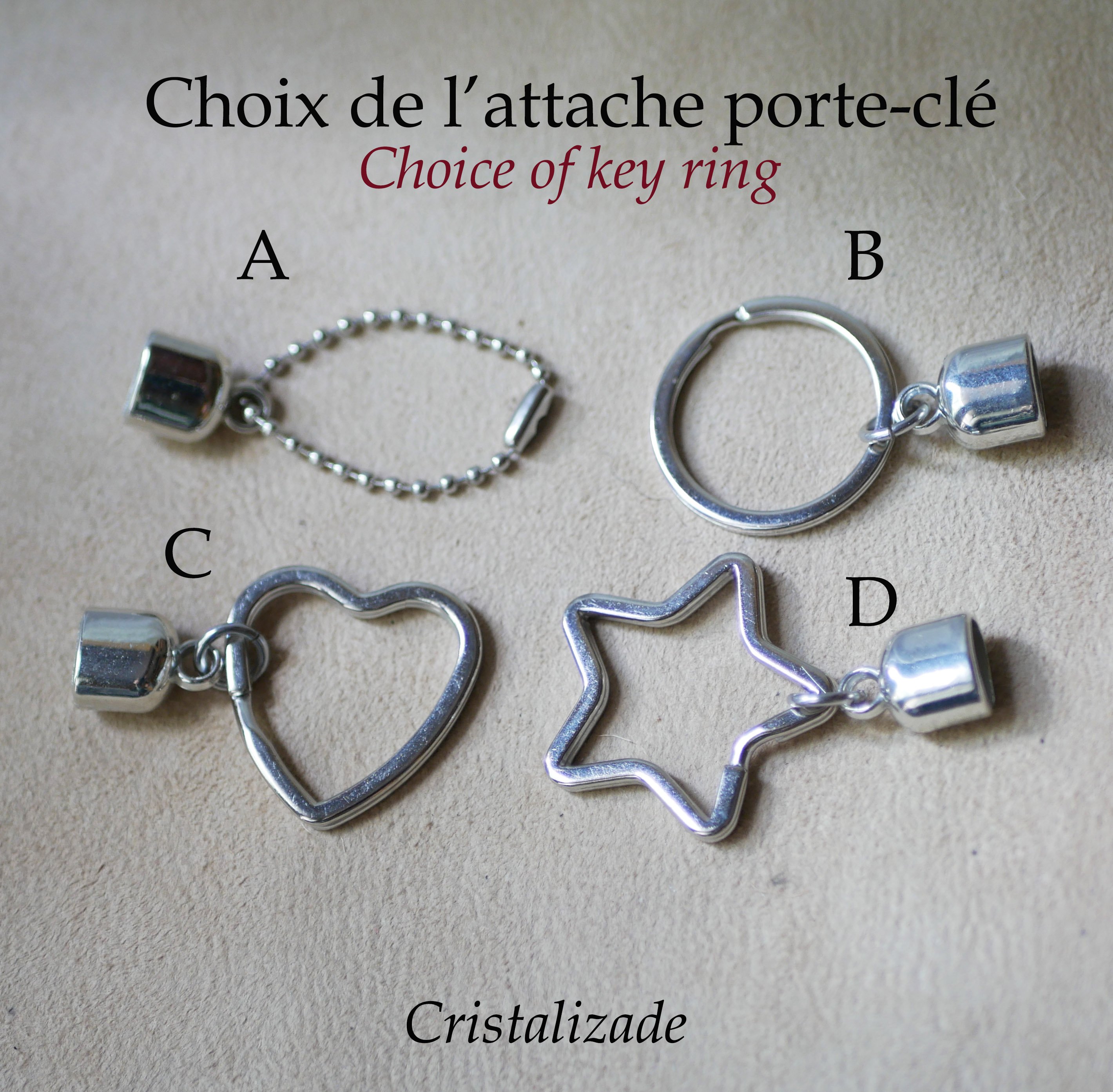 Porte-clefs en cuir personnalisable avec nom téléphone message