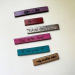 Ensemble stickers en cuir gravé de messages inspirants